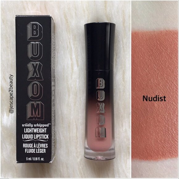 Buxom: Wildly Whipped Lightweight Liquid Lipstick - Nudist - Picture 12 of 14